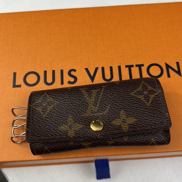 Louis Vuitton Monogram Canvas Multicles 4 Ring Key Case Auth. LV Unisex Wallet - Picture 4 of 17